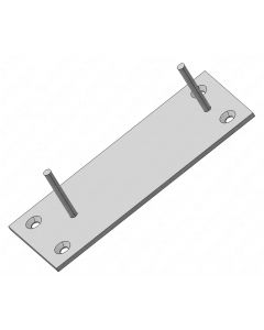Montageplatte für PE-Puffer 500x200x150mm.